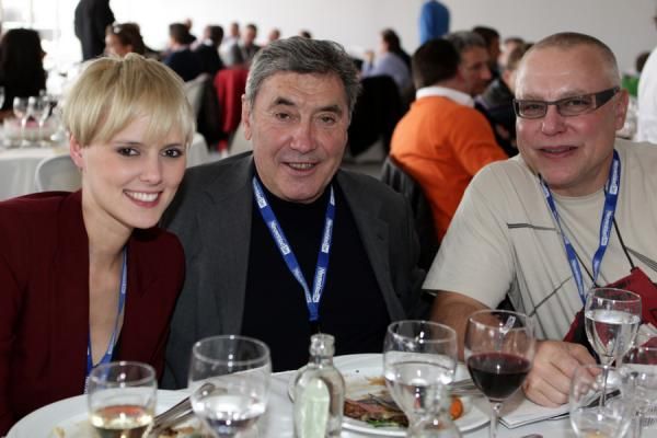 Stefanie Clerckx, Eddy Merckx and Zdenek Bakala
