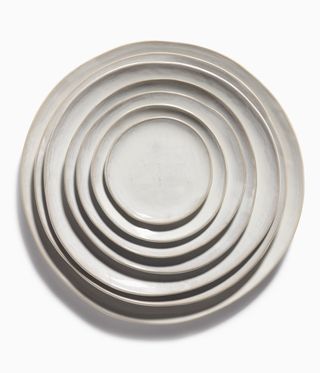 stack of plates from above by Serax Marie Michielssen