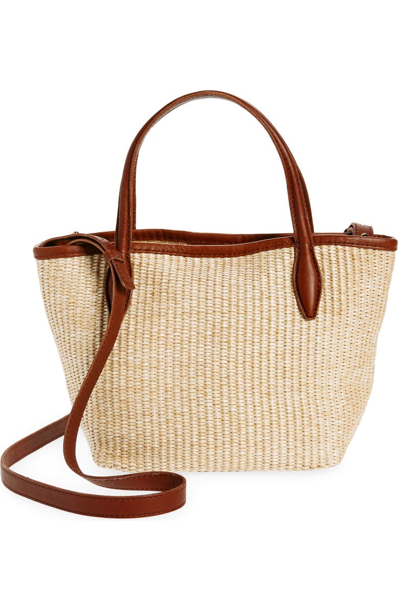 The Mini Straw Shopper Tote