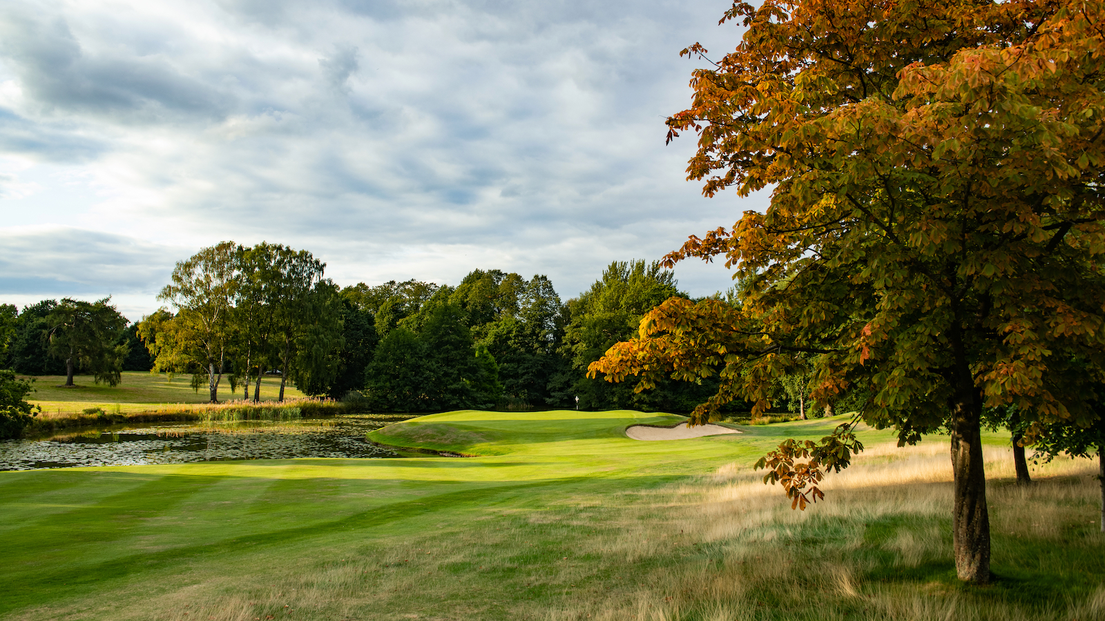The 17th hole at Little Aston Golf Club