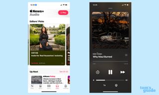 Apple News Plus audio stories