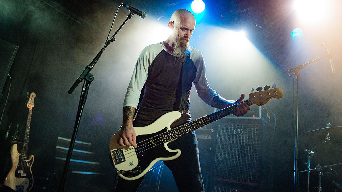 Nick Oliveri from Mondo Generator performs at La Maroquinerie on September 5, 2016 in Paris, France