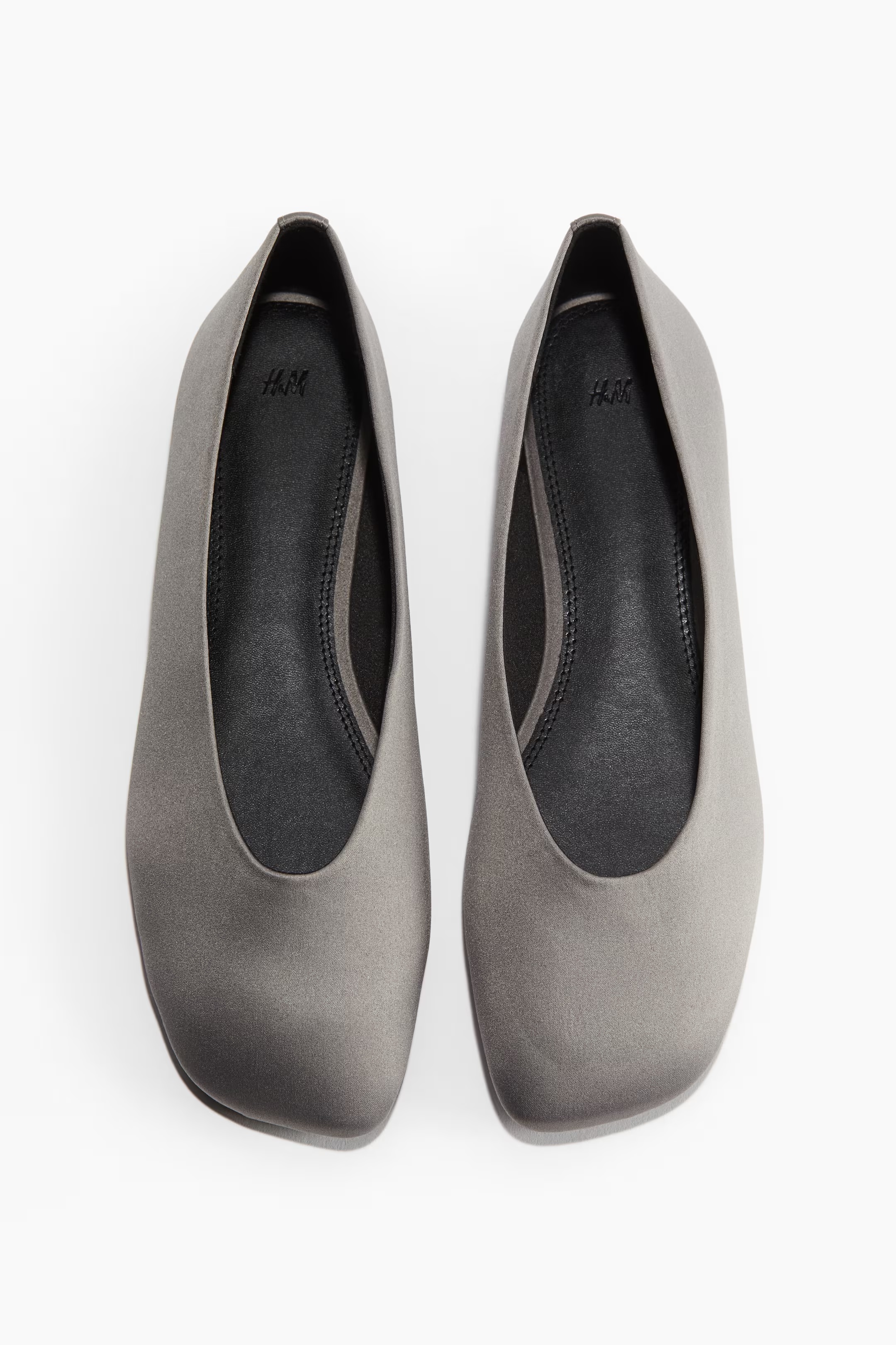 H&amp;amp;M, Satin Ballet Pumps