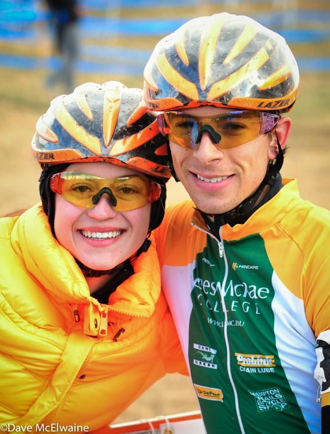 Kerry Werner and Emily Shields at the starting line