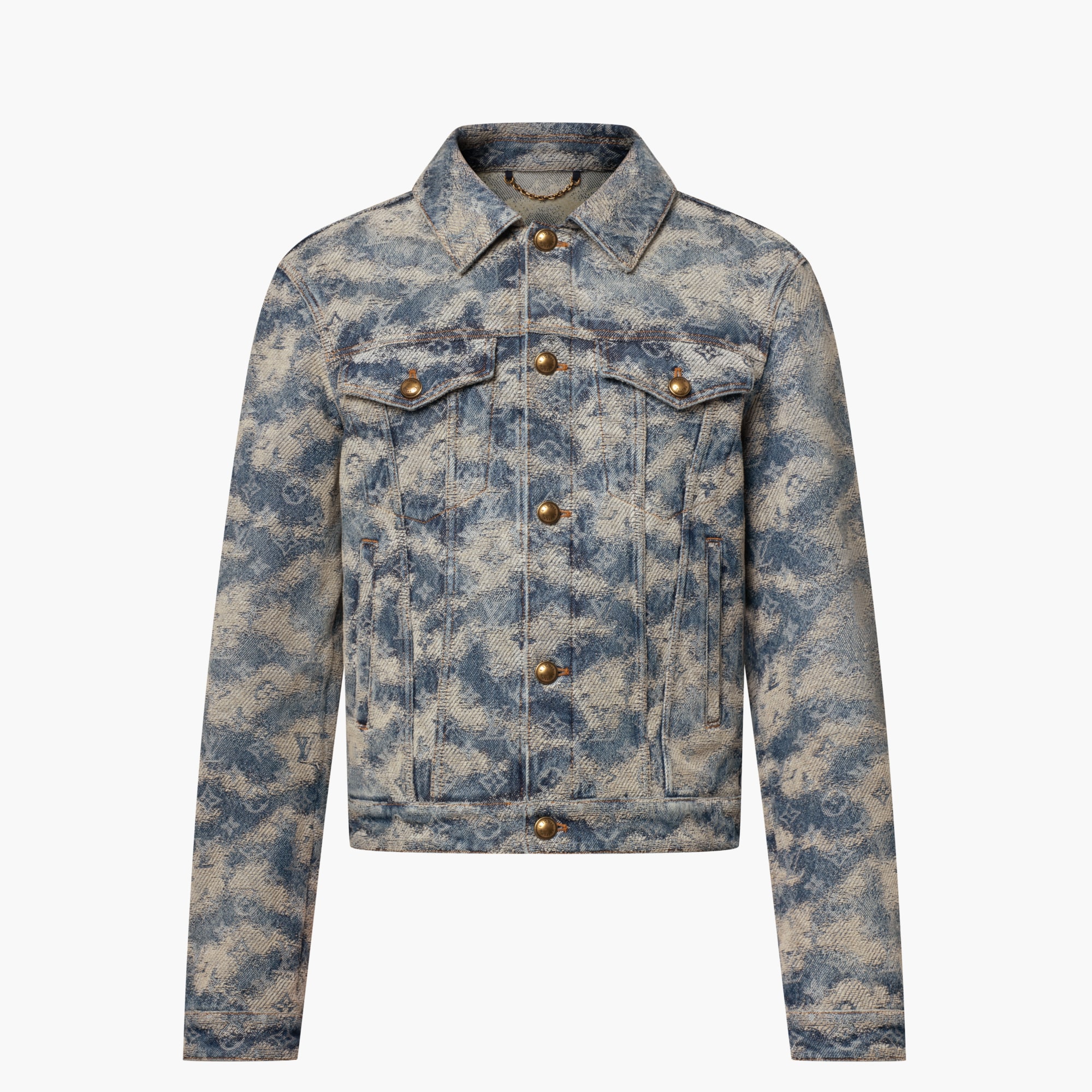 Monogram Denim Trucker Jacket