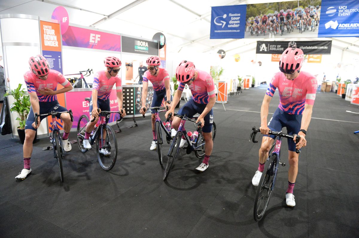 EF Education First move out for their course recon