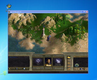 There’s no hardware accelerated 3D, but 2D games can work in Windows XP Mode.