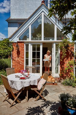 conservatory style extension on a victorian house