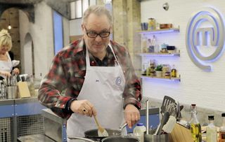 Will comedian Jim Moir put on his serious face for Celebrity Masterchef?
