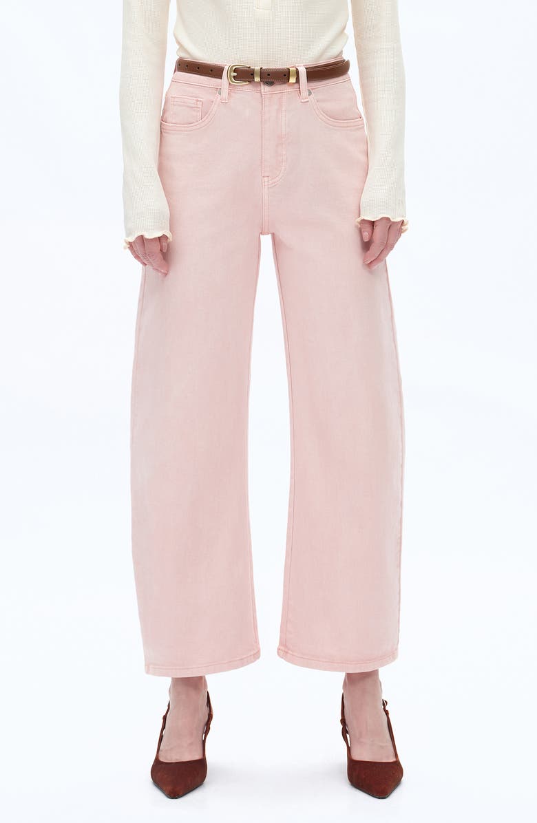 Mid Rise Barrel Jeans