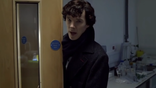 Benedict Cumberbatch in Sherlock.