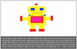 Image of Larry robot from the "Robots@School" study.