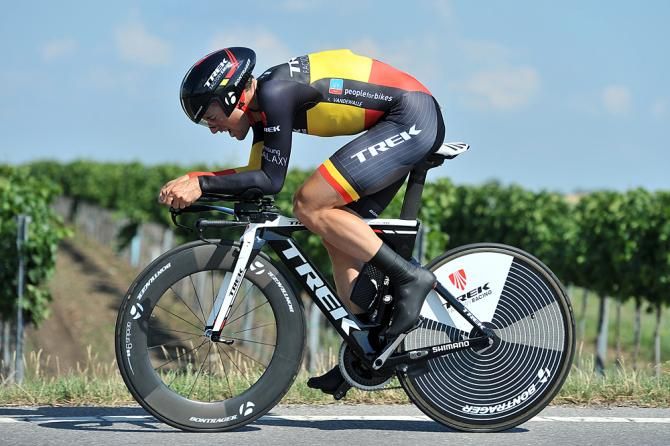 Kristof Vandewalle (Trek Factory Racing) on his way to the time trial victory in Austria