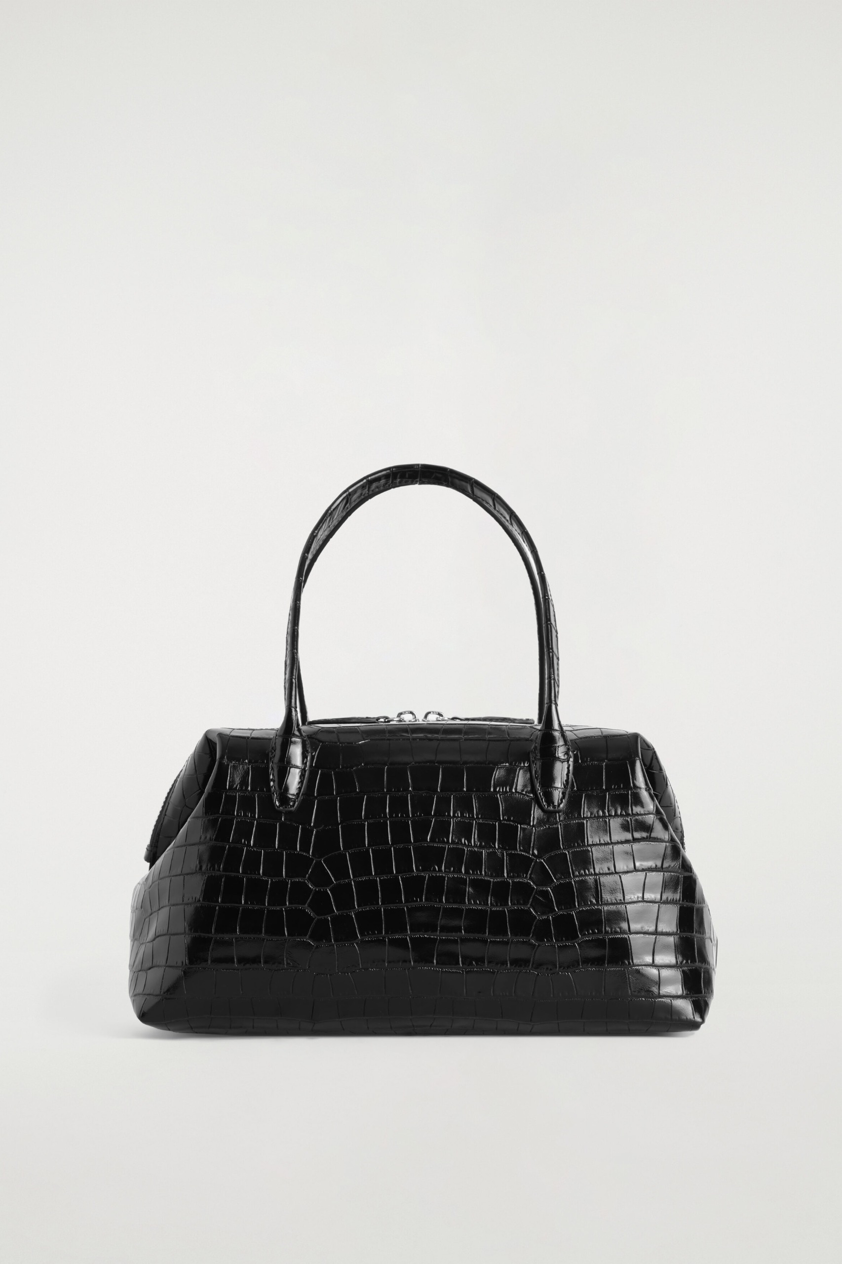 Montmartre Bowling Bag - Croc-Effect Leather