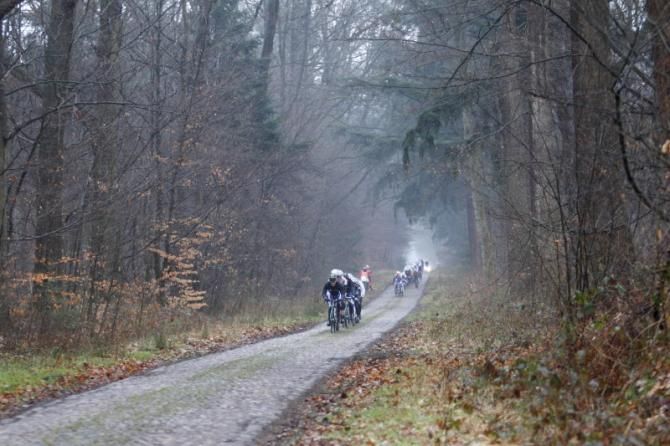 The cobbled sections were particularly gloomy today