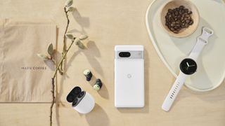 Google Pixel Watch with Pixel 7 and Pixel Buds Pro official lifestyle