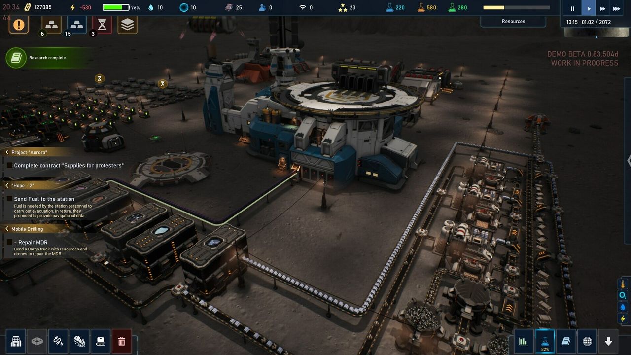 Image from lunar colony game The Crust