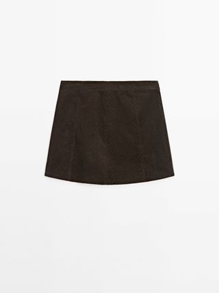 Corduroy Mini Skirt