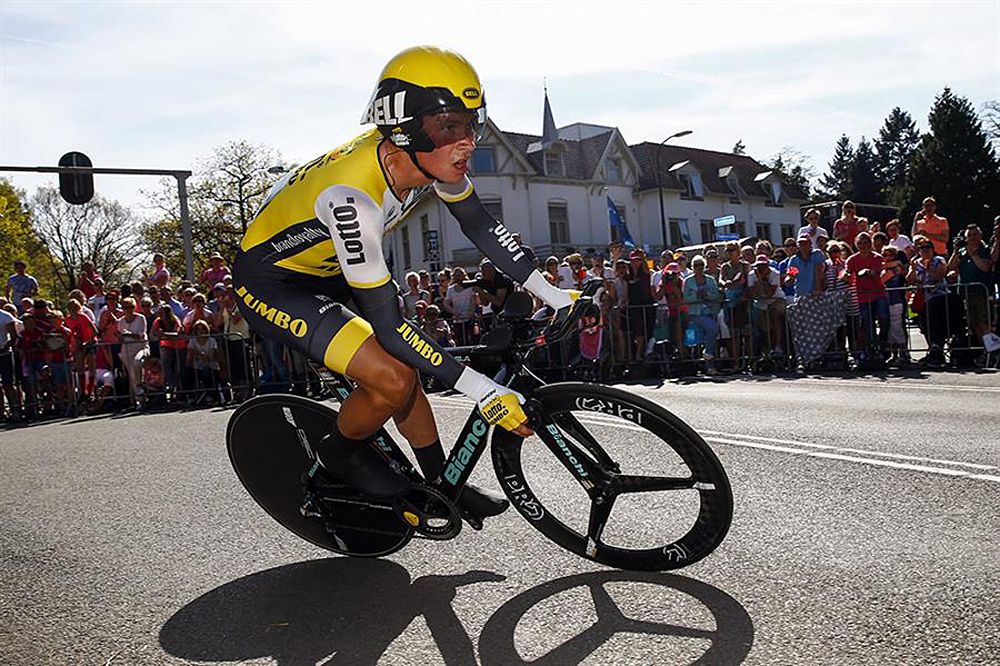 Primoz Roglic (LottoNL-Jumbo) second in the opening time trial at the Giro d'Italia