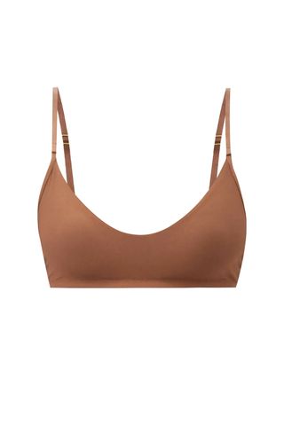 soft brown bra, sustainable lingerie