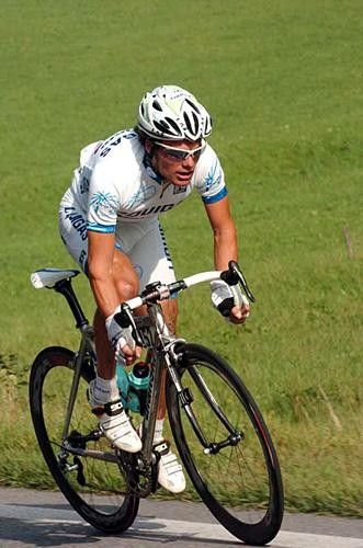 Danilo Di Luca (Liquigas Bianchi) was active early on