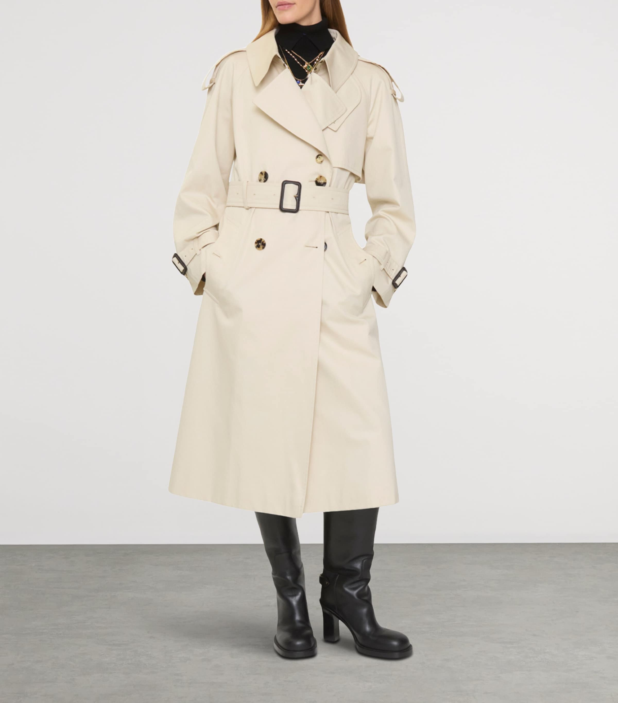 Burberry Gabardine Fitzrovia Long Trench Coat
