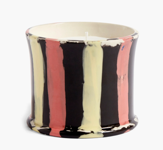 cabana striped scented candle