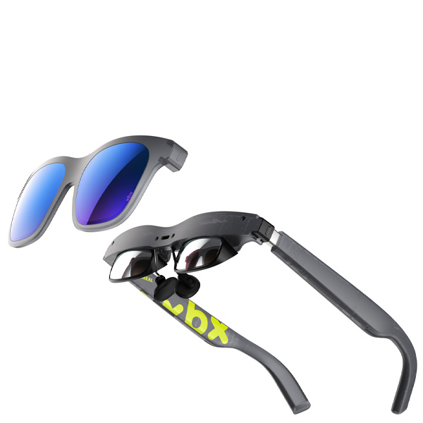 An official product render of Xreal xbx a01+ glasses