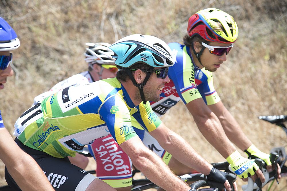 Mark Cavendish and Peter Sagan have been chatting regularly in the peloton so far in the race