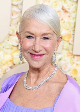 Helen Mirren attends the 81st Annual Golden Globe Awards at The Beverly Hilton on January 7, 2024 in Beverly Hills, California