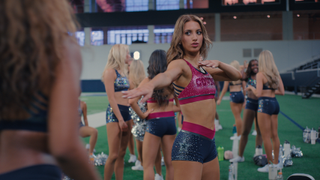 Kelly Villares in the Netflix docuseries 'America's Sweethearts: Dallas Cowboys Cheerleaders'