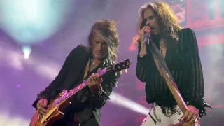 Joe Perry and Steven Tyler onstage