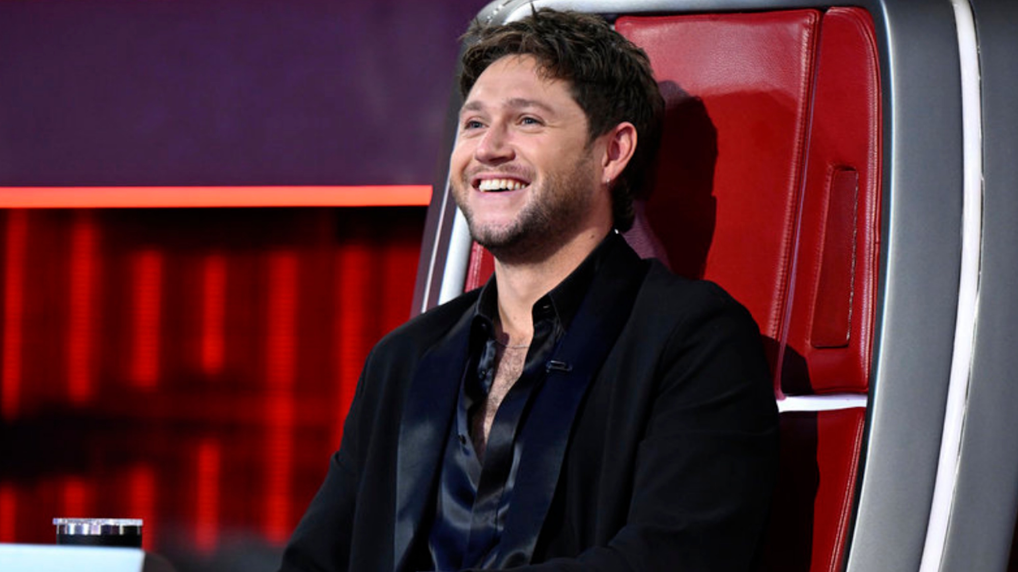 Niall Horan is shown on The Voice.