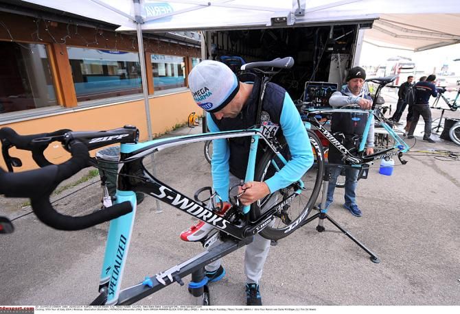 Omega Pharma-Quickstep mechanics work on the rest day