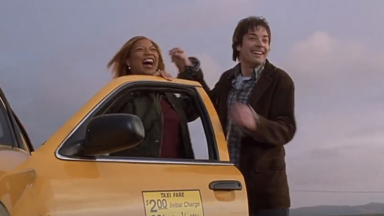 Queen Latifah and Jimmy Fallon in Taxi