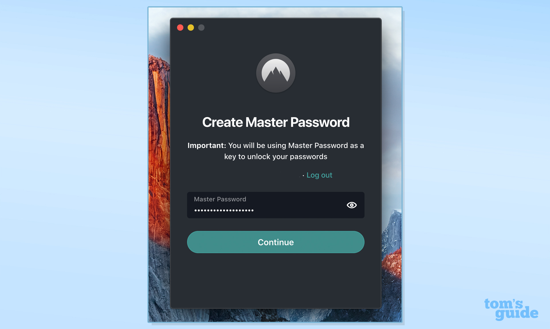 NordPass password manager account setup