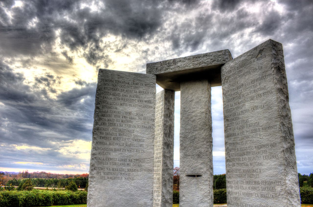 The Georgia Guidestones.