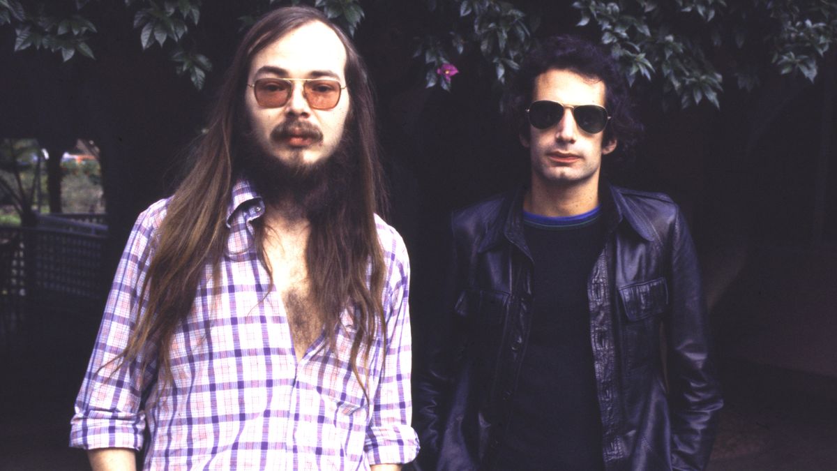 Walter Becker and Donald Fagen of Steely Dan, 1977 