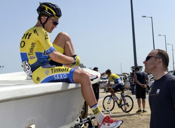 Christopher Juul Jensen (Tinkoff - Saxo) before the start of stage 1