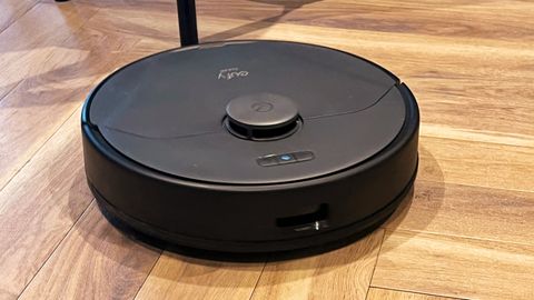eufy Clean Robotic Vacuum X8 Pro being tested in writer's home