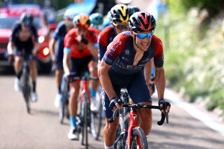 BLOCKHAUS ITALY MAY 15 Richie Porte of Australia and Team INEOS Grenadiers competes in the breakaway during the 105th Giro dItalia 2022 Stage 9 a 191km stage from Isernia to Blockhaus 1664m Giro WorldTour on May 15 2022 in Blockhaus Italy Photo by Michael SteeleGetty Images
