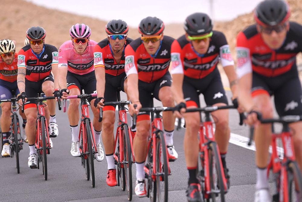 BMC Racing control the race for leader Rohan Dennis, stage 3 at the Giro d'Italia