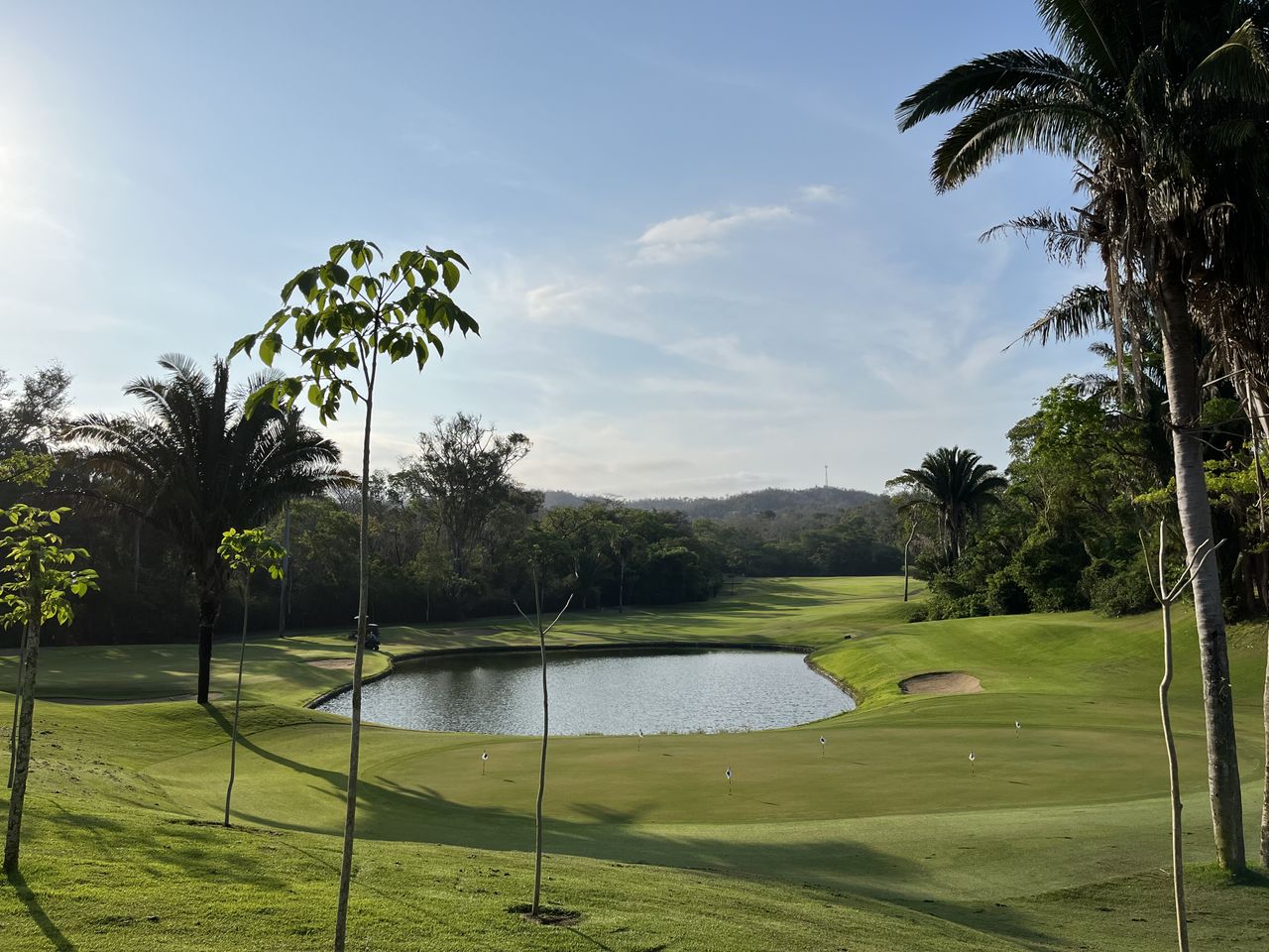 View from the Clubhouse overlooking the putting green