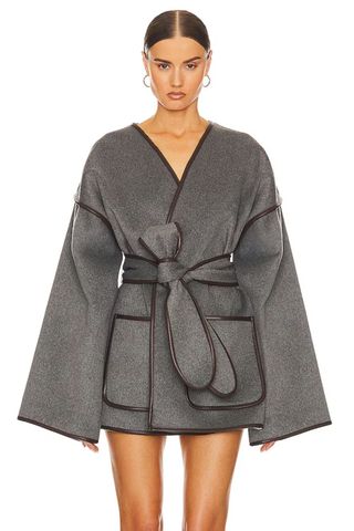 Helsa Wool Blend Blanket Coat