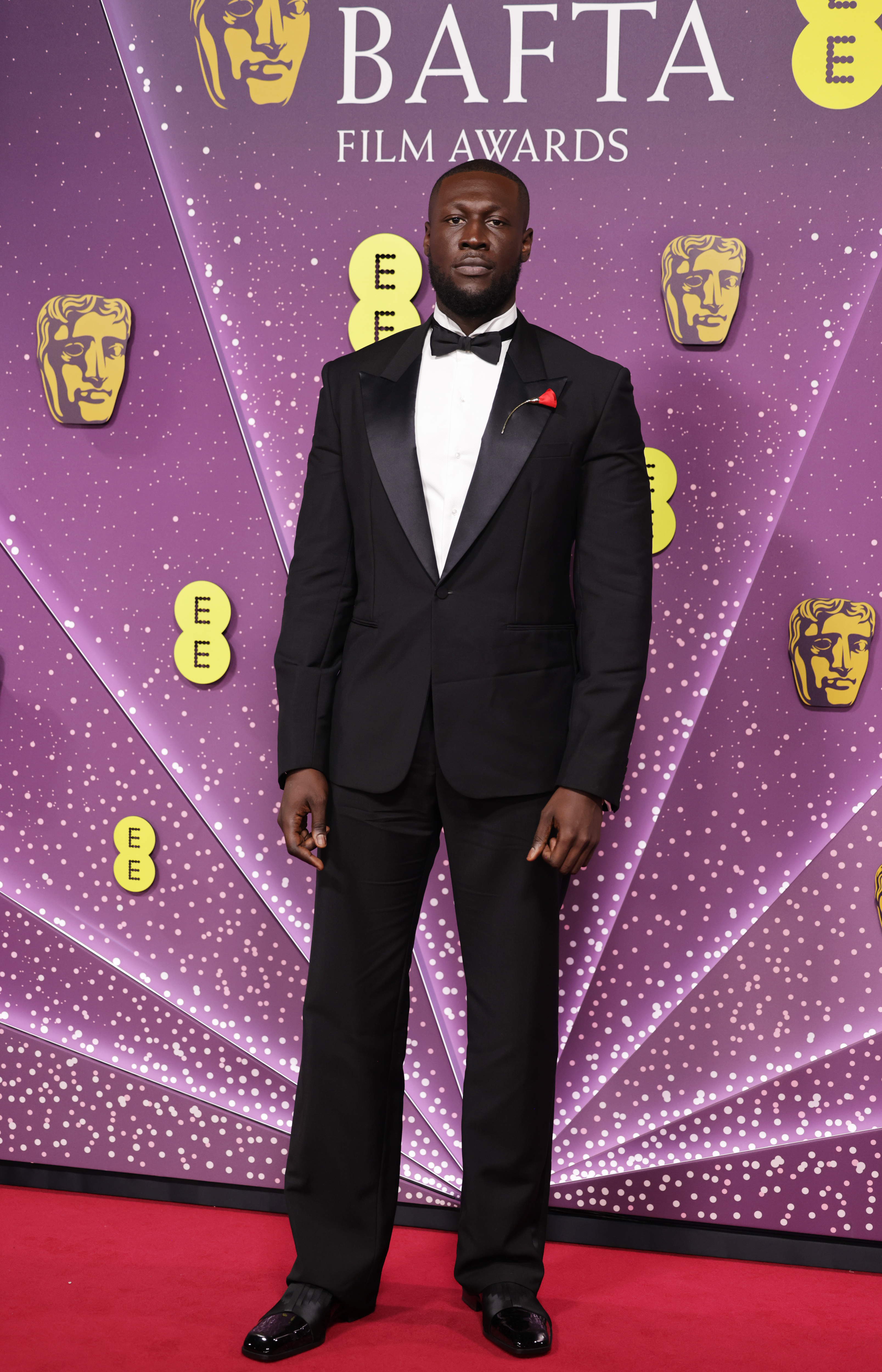 Stormzy attends the 2026 EE BAFTA Film Awards at The Royal Festival Hall