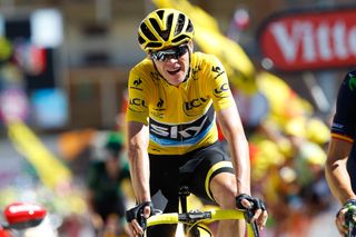 Chris Froome battled to keep his yellow jersey during stage 20