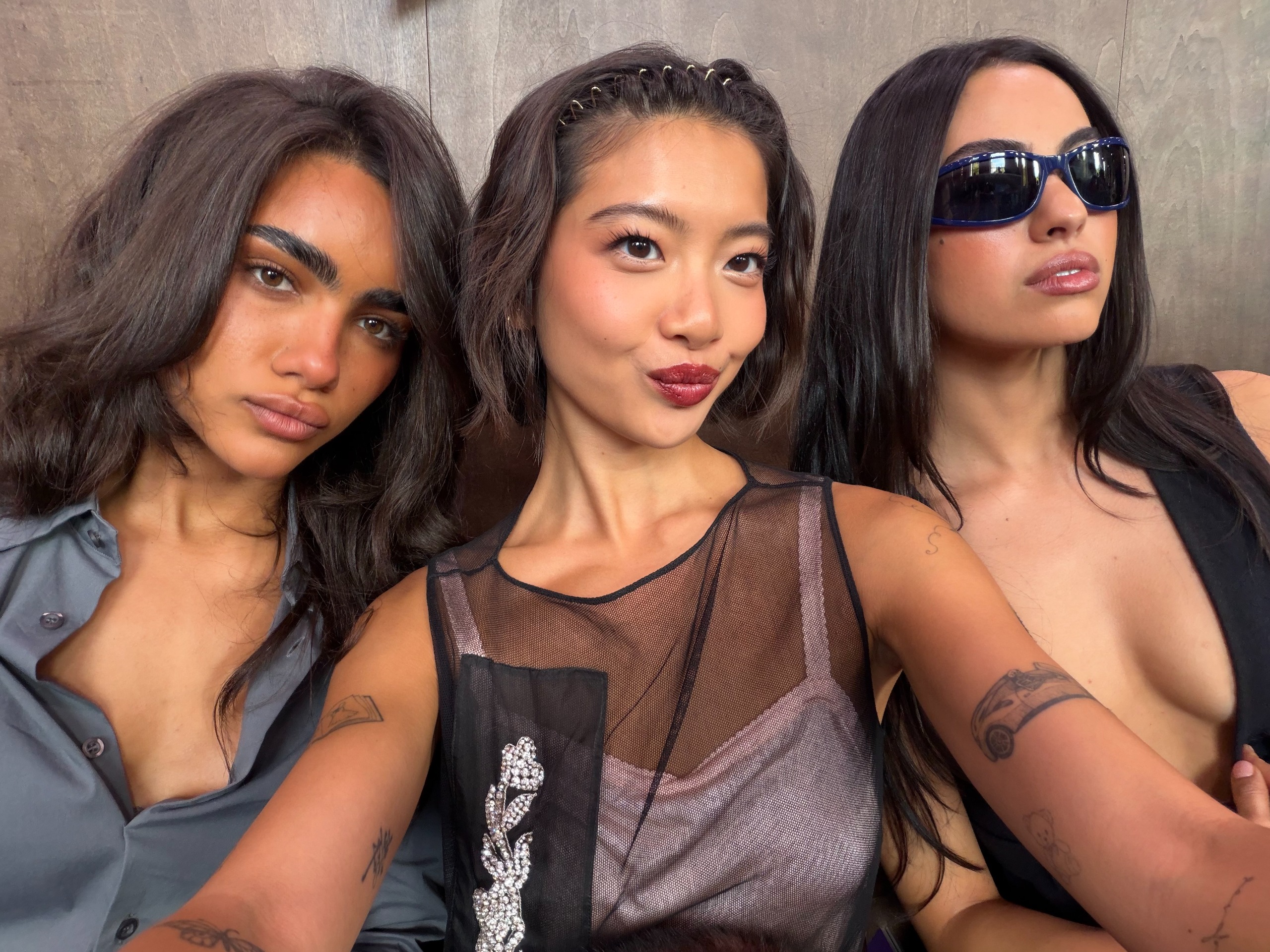 photos of fashion influencer Steph Hui getting ready and attending the Miu Miu spring/summer 2027 show during Paris Fashion Week