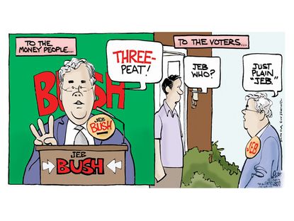 Political cartoon Jeb Bush president 2016