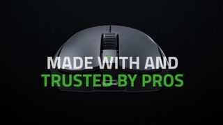 An image from the Razer Viper V3 Pro product page, showing a mouse with the accompanying text "made with and trusted by pros"
