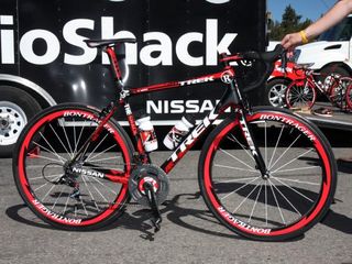 Trek provided Chris Horner and the rest of Team RadioShack with these specially finished Madone 6.9 SSL machines at this year's Tour of California.